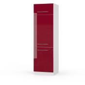 Vicco - Armoire réfrigerateur "Fame-Line" 60cm Bordeaux brillant/Blanc