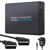 Neoteck Convertisseur HDMI vers SCART 1080P HDMI Péritel