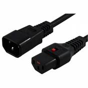 IEC LOCK PC1024 câble électrique Noir 1 m Coupleur