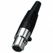 XLR-307/J - Miniatur-XLR-Armatur, 3-polig Kabelknickschutz