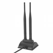 Dpofirs Antenne WiFi 2.4G / 5G Double Bande 6DBI RP-SMA