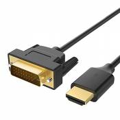 PFDTS Câble HDMI Vers DVI Adaptateur Bidirectionnel