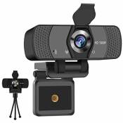 Adhope Webcam 1080P avec Microphone, Webcam Connexion