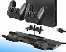 ElecGear PS4 Support d'alimentation Vertical avec Dual