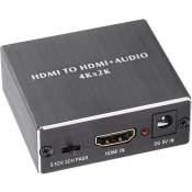 Extracteur Audio HDMI, 4K * 2K Convertisseur Séparateur