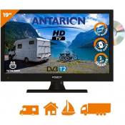 ANTARION TV LED 19" 48cm DVD Téléviseur HD Camping