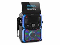 Auna rockstar plus - machine à karaoké - lecteur cd - bluetooth - usb - effet lumineux led - 2 entrées micro FW1811