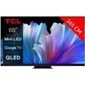 TCL TV QLED 4K 164 cm TV 4K Mini LED QLED 65C931 144Hz Google TV