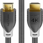 deleyCON 0,5m Câble HDMI 2.0 a/b - HDR 10+ UHD 2160p