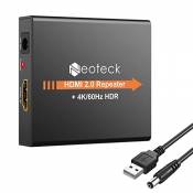Neoteck HDMI Répéteur 60M 4K 2160P 3D HDMI 2.0 Extendeur