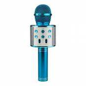 KTV - Microphone karaoké sans fil - Bleu