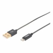 Ednet Premium Metal - câble Lightning - Lightning / USB 2.0 - 1 m