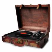 Camry platine vinyle valise rétro marron
