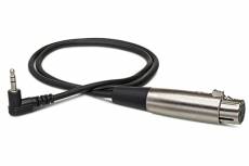 Hosa XVS-101F Câble XLR3F vers TRS RA pour Microphone