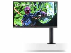 LG ERGO UltraGear 27GN88A-B 27" Moniteur Gaming - dalle Nano IPS 1ms GtG 144Hz, QHD 2560x1440, format 16:9, HDR 10, DCI-P3 98%, pied ergonomique ultra