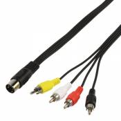 Cablefinder Câble Adaptateur Phono Audio Prise DIN