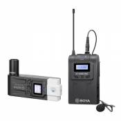 Kit de Microphone sans fil BOYA BY-WM8 Pro-K7 UHF double canal (bodypack Transmitter + XLR Plug-on Receiver)
