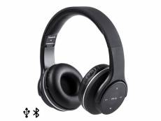 Ecouteurs pliables avec bluetooth usb fm 6w noir couleur