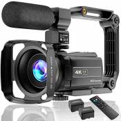 4K Caméscope Caméra vidéo Vlog Youtube UHD 48MP
