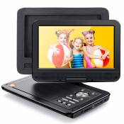 Apeman Apeman lecteur dvd portable 12,5 '', écran pivotant hd 10,5 '', batterie au lithium d'autonomie de 5 heures, plusieurs l
