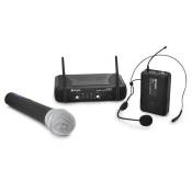 SkyTec STWM722C – Microphone sans fil et micro-casque, UHF, 2 canaux