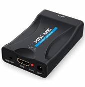 Adaptateur SCART vers HDMI, GANA 1080P Convertisseur