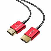Câble HDMI 2.1 8K - Fin - HDMI vers HDMI - 48 Gbit/s