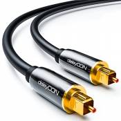 deleyCON 2m Câble Audio Digital Optique S/PDIF 2x