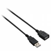 V7 3m USB A-A M/F 3m USB A USB A Mâle Femelle Noir