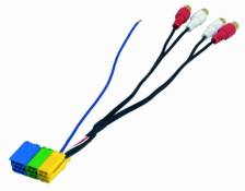 Phonocar 4/195 Câble Adaptateur Mini ISO/RCA Multicolore