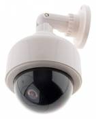 Caméra de surveillance extérieure factice avec LED