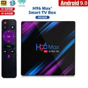 H96 MAX TV BOXS -Android 9.0 4K UHD-RK3318 USB 3.0
