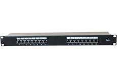 Panneau de Brassage Ethernet RJ45 16 Ports 19' 1U Cat