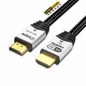 Câble HDMI, Intpw 8K HDMI2.1 Cable, 48Gbps Ultra High