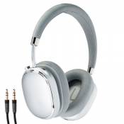 Medion E62474 Casque audio Bluetooth sans/avec fil - Active-Noise-Cancelling - Blanc