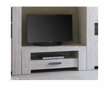 Meuble TV couleur chêne gris contemporain SUZON 2-L