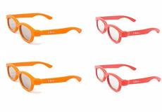 Ultra 2 Rouge 2 Orange Lunettes 3D Pour Enfants A Utiliser