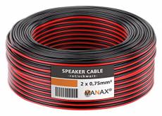 MANAX SC2075 Câble d'enceinte 2x0.75 mm² CCA (Câble