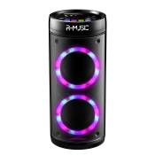 R-MUSIC Booster Party - Enceinte High Power BT sans fil - 600W - Jeu de lumière - Egaliseur - USB, microSD - Ecran LED - Karaoké