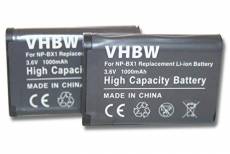2 x Batterie 1000mAh vhbw pour caméra Sony Handycam