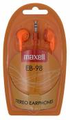 Maxell EB-98 Casque Audio Jack 3,5 mm Orange