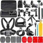 Navitech 18-en-1 kit d'accessoires pour caméras d'action