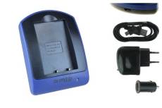 Chargeur (USB/Auto/Secteur) pour Olympus BLS-1 / Pen