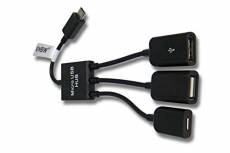 vhbw Câble adaptateur OTG Adaptateur de câble Micro