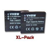 2 batteries de secours pour Panasonic Lumix DMC-FX01, DMC-FX07, DMC-FX3, DMC-FX8, DMC-FX9, DMC-FX10, DMC-FX12, DMC-FX50, DMC-FX10…