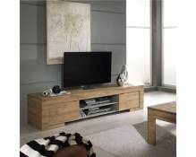 Meuble TV couleur chêne contemporain GALIA-L 190 x