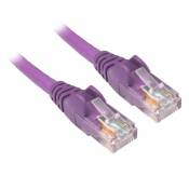 Lot de 10 câbles Ethernet RJ45 Violet 15 m