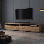 Meuble TV - REDNAW - 180 cm - chêne wotan - style