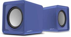 Speedlink TWOXO Haut-Parleur stéréo - Haut-Parleur Compact, Compatible avec Les Ordinateurs, tablettes, Smartphones, Bleu