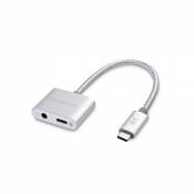 Cable Matters 2 en 1 Adaptateur USB C Jack tressé